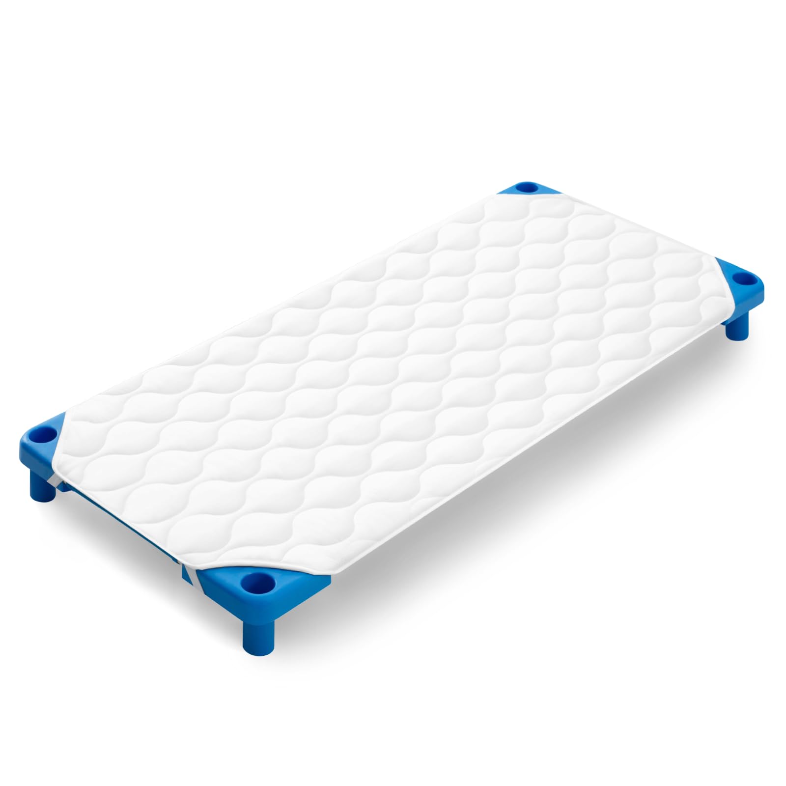 Photo 1 of Comfyanno Quilted Daycare Cot Nap Mat for Boys, Girls, Soft & Breathable, Gentle on Skin, Extra Support & Comfort for Toddler Cozy Nap Time Sleep, Fits 23" x 40" Toddler Size Preschool Cot - 1 Pack