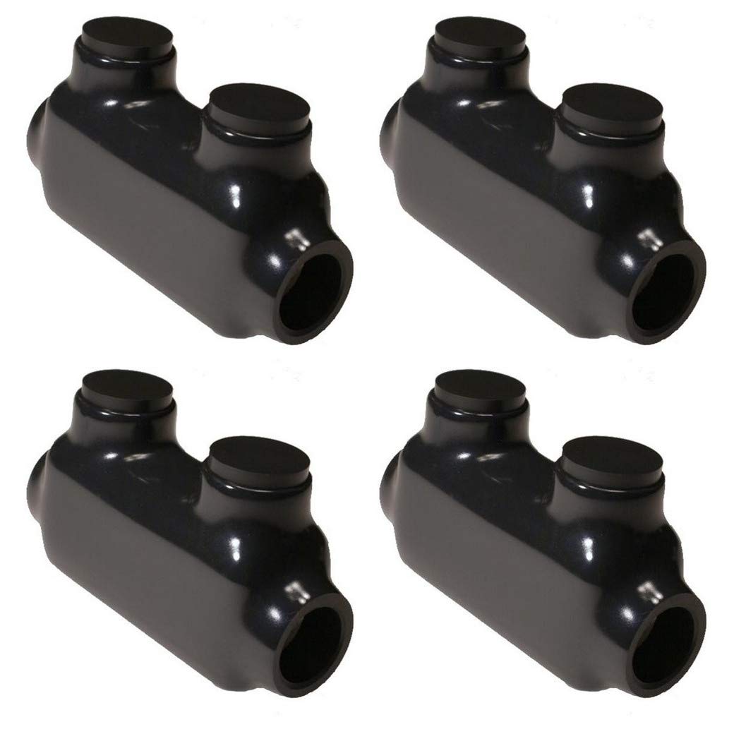 (4 Pack) Morris Item 97020 Black Insulated inLine Splice Connector 2