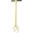 BARAYSTUS Garden Hand Tiller Garden Claw Twist Tiller Cultivator Tiller Soil Lossener Lawn Aerator Areator Loosen, Rototiller, Garden Bed and Plant Box Cultivator, Garden Tools.