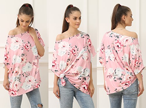 Mother's Nursing Cover, Multi-Use Baby Car Seat Cover, Lactating Women Breastfeeding Clothes, Lightweight And Maternity Dress Breathable Batwing-sleeved Blouse Shirt (2001-01)