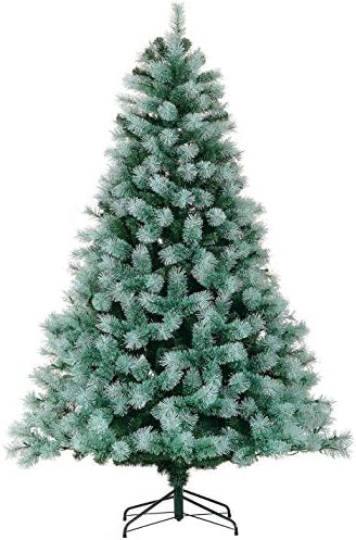 LordofXMAS Prelit Artificial Christmas Tree Frosted Pine 7.5 feet with LED Lights