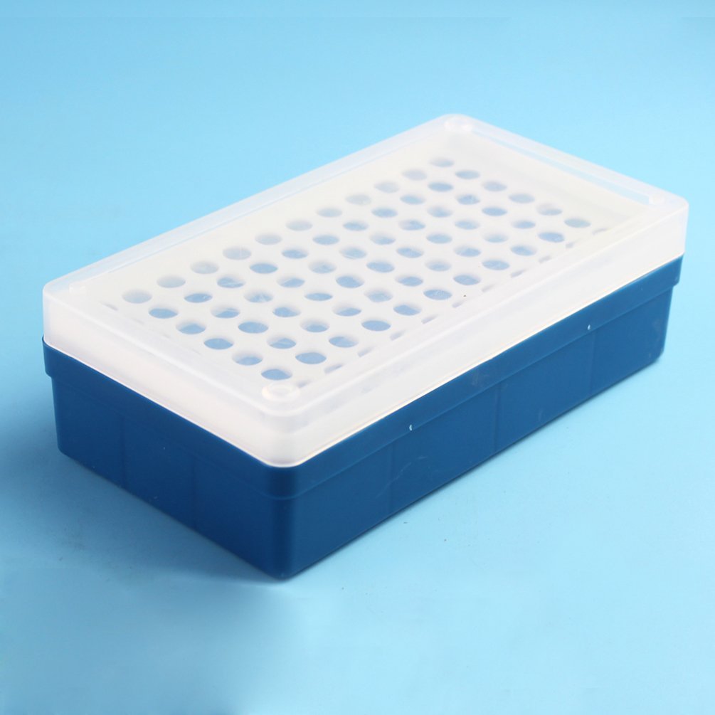 PUL FACTORY Plastic Centrifuge Tube Stand Holder Box with Cover (0.5ml