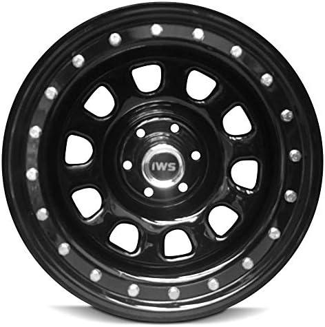 Set 4 16" Beadlock Style 16X8 6x4.5 6x114.3 D Window Black Wheel Rim IWS 5004