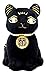 Ebros Black & Gold Egyptian Small Scarab Amulet Bastet Cat Plush Toy Soft Doll Collectible 5
