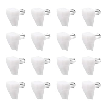 Uxcell 100pcs Plastic Shelf Support Pegs 5mm Cabinet Shelf Clips