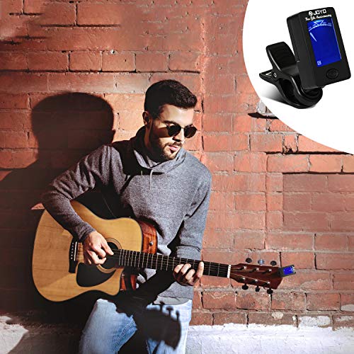 image for GoZheec Guitar Tuner and Capo Set, Digital Electronic Clip on Tuner Ac