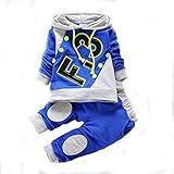Lucear Baby Clothing Set Little Boys' Cotton Hoodie and Pants Jog Set