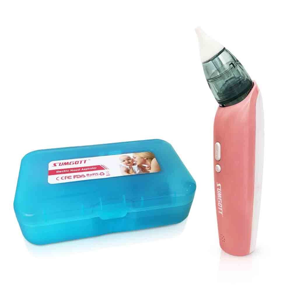 Nasal Aspirator SUMGOTT Nose Cleaner Electric Baby Mucus Remover
