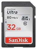 Sandisk Ultra SDHC 32GB 80MB/S C10 Flash Memory Card (SDSDUNC-032G-AN6IN)