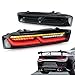 VLAND Led Tail lights Compatible with Chevy Camaro 2016 2017 2018 w/Amber Turn Signal w/Sequential (US Plug), Smoke Lens Rear Lamp Assembly with Passenger& Driver Sides