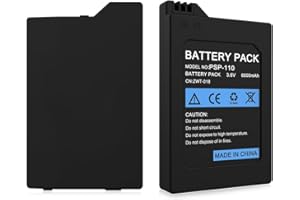 JDIRLDL High Capacity Quality Real 6000mAh 3.6V Lithium Ion Polymer Li-ion Polymer Rechargeable Battery Pack Replacement for Sony PSP 1000 PSP-110 Console(NOT Compatible with PSP-2000/3000 or PSP Slim)