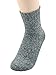 American Trends Mens Athletic Socks Thick Wool Socks for Boy Winter Warm Long Crew Socks for Men 5 Pair Dark Green