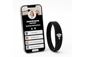 SHAREWEAR Digital Business Card Bracelet, Tap to Share Bracelet, Medical Alert Bracelet, Fundraising Bracelets, Networking Bracelet, Compatible with iPhone and Android