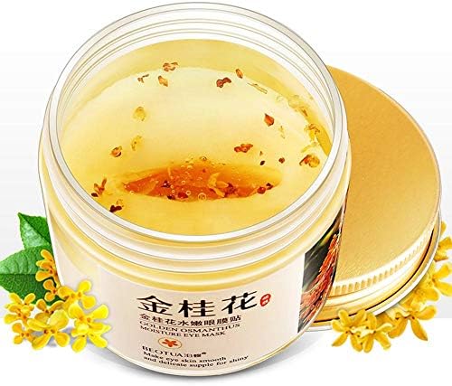 Purebesi 80 pieces of golden osmanthus moisturizing eye mask paste hydrating nourishing yin moist to eye bags to dark circles care Moisturizing Eye Mask Anti-Wrinkle Eye Cream Golden Eye Mask Eye Mask