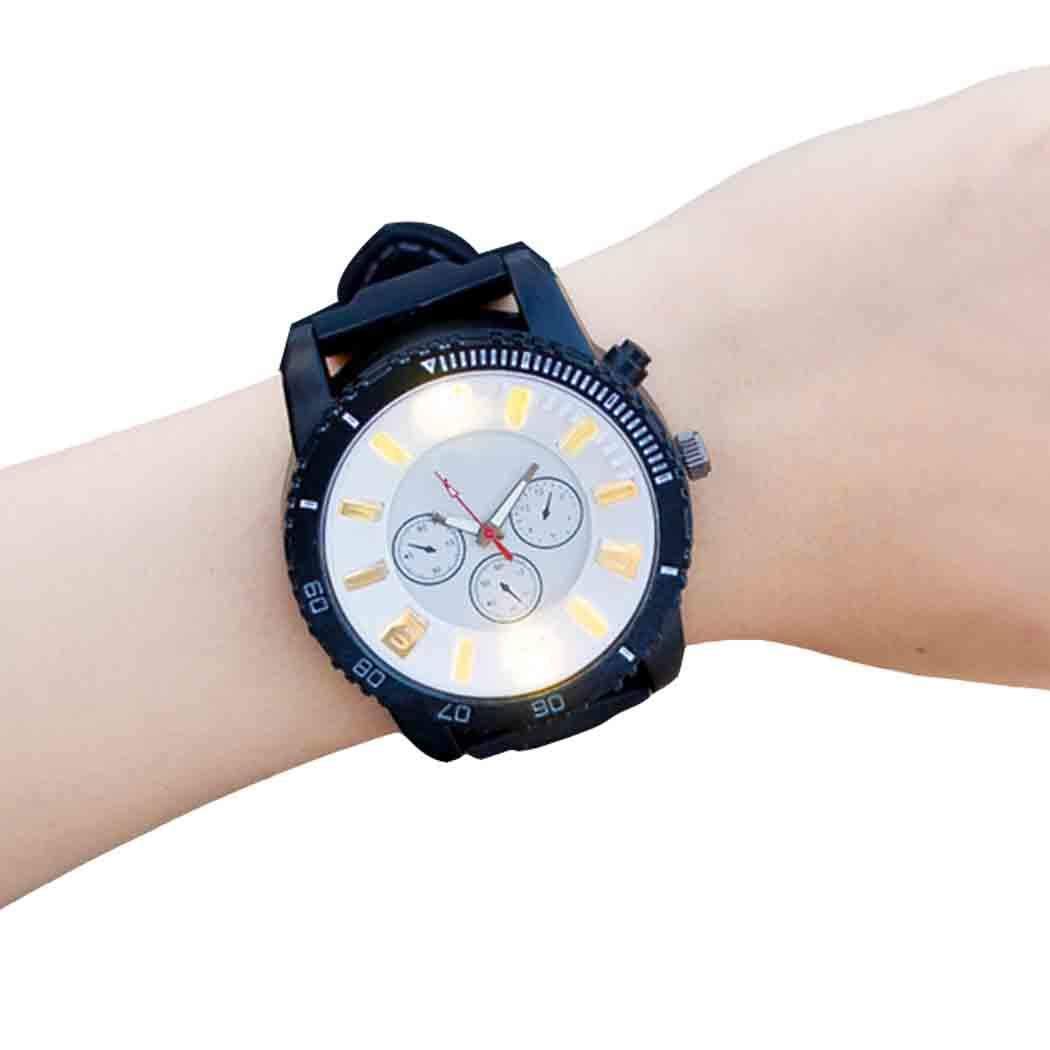 Pinsparkle Fashion Couple Quartz Watch Rhinestone Night Vision Wristwatch Wrist Watches
