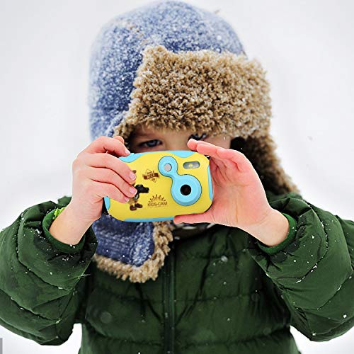 AGM Kids Camera, 1.4" Mini Children Video Camera Recorder 8GB Memory Card Toddler Digital Camera, DIY Creative Birthday Gifts for Kids (Blue) - Thumbnail 2