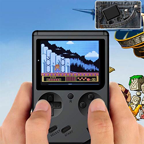 Mini Handheld Game Console Built-in 168 Retro Games 3 Inch Classic Game Player Support TV Out (Black) - Thumbnail 2