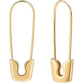 Safety Pin Earrings for Women 14K Gold Silver Pin Earrings Jewelry for Women