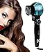 Hair Curler Curling Iron,Professional Automatic Hair Curlers with Spray Function LCD Display Spray Curl Machine (Black)
