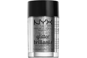 NYX PROFESSIONAL MAKEUP Face & Body Glitter, Silver