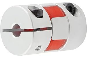 Eilumduo 5mm to 5mm Plum Coupler Shaft Coupling Aluminum Alloy Plum Coupling Connect 20mm Diameter 30mm Length for 3D Printer Motor CNC Machine Servo Stepped