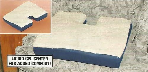 COCCYX GEL SEAT CUSHION WITH FLEECE TOP