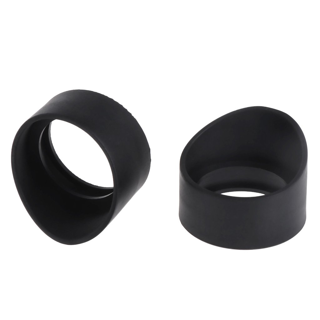 JunYe 2Pieces 34mm Diameter Rubber Eyepiece Cover Guards for Stereo Microscope Telescope
