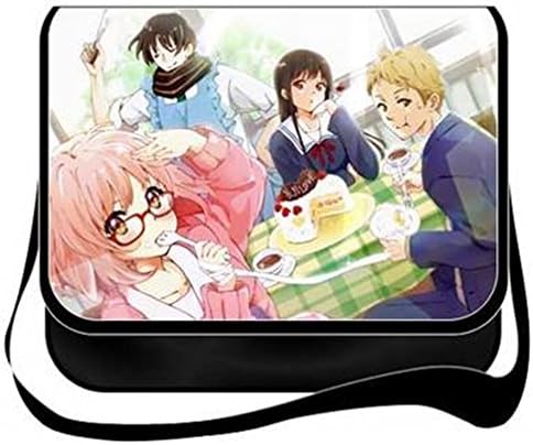 Bootores Kyoukai no Kanata Pattern Canvas Messenger Bag Shoulder School Bags -1