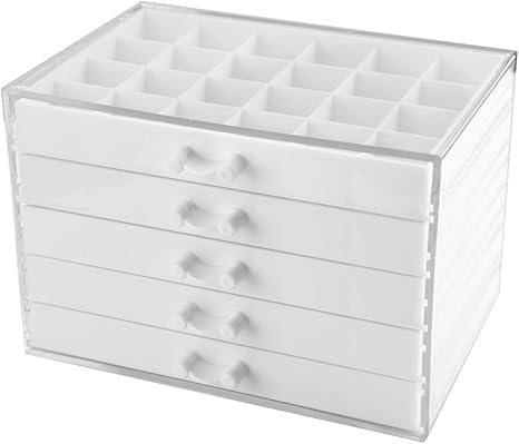 Plastic Storage Box 120 Grids Nail Art Decoration Storage Box