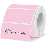 Starboling 2x1 Thermal Labels,Address Barcode Self-Adhesive Thermal Printer Stickers for Logo Design,Name/Price Tag,Address(Pink)