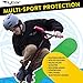 Flybar Protective Multi-Sport Adjustable Helmet,Black,S/M