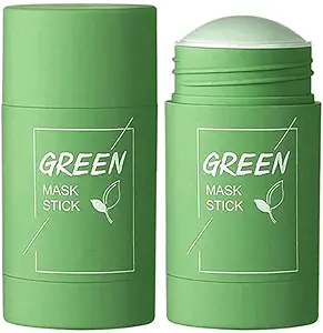 Green Tea Cleansing Mask Stick for Face | For Blackheads Whiteheads Oil Control & Anti-Acne | Green Mask Stick for Men and Women