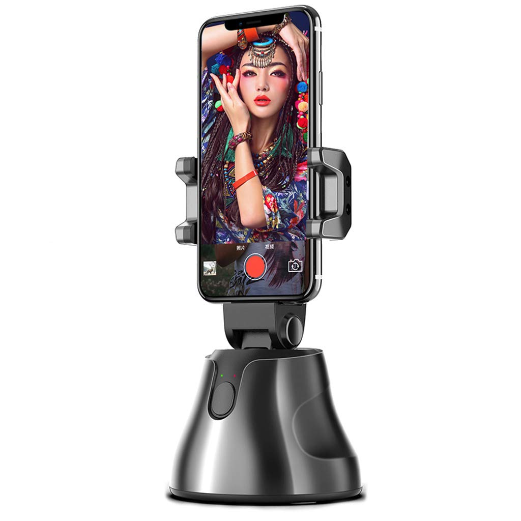 TOSOTO Smartphone Gimbal Stabilizer,phone gimbal Various Professional Shooting Functions for Vlog Youtuber 360°Rotation Auto Face&Object Tracking Smart Shooting Smartphone Mount Holder… (black)
