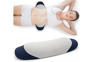 Lumbar Support Pillow for Bed, Memory Foam Lower Back Support Pillow for Sleeping, Ergonomic Lumbar Cushion for Side & Back S