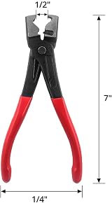 QWORK Hose Clamp Pliers Car CV Boot Clamp Pliers Clic Clic-R Type view 3