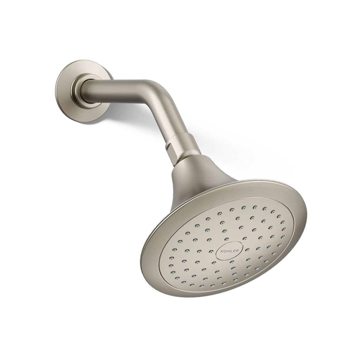Photo 1 of KOHLER 10282-AK-BN Forté® Single-function showerhead, 2.5 GPM, Corrosion Resistant Finish, Vibrant Brushed Nickel
