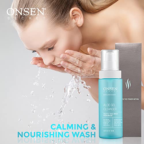 Onsen Secret Japanese Aloe Vera Face Wash Premium Nightly Facial