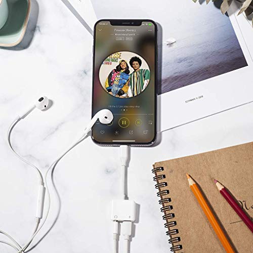 image for Ambrrhty Charger Adapter for iPhone Headphone Adapter Audio & Charger 