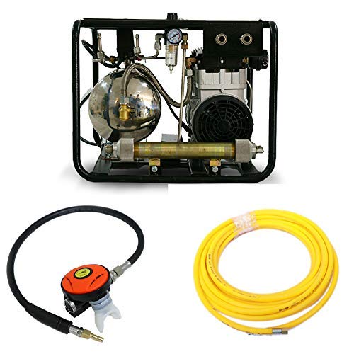 HPDAVV 110V 1100W for Scuba Hookah Diving Air Compressor 115psi Electronic Pump with 50 ft Hose