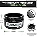 Formline 1/4 oz Smell Proof Container (100 ml) - Airtight Stash Jar w/Black Glass Preserves Contents and Odors Inside Includes Discreet Travel Case to fit Bags or Backpack