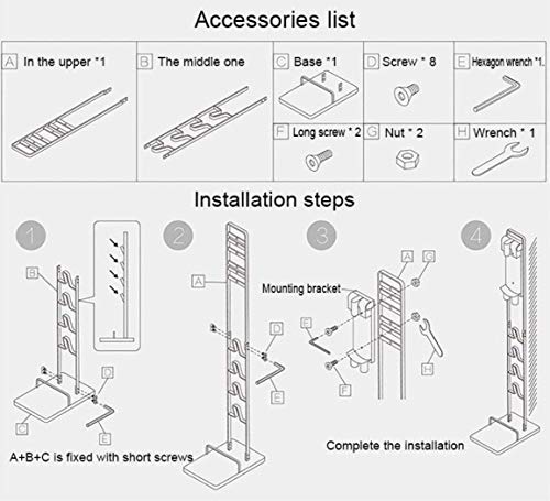 Buwico BUBM Stable Metal Storage Bracket Stand for Dyson Handheld V6 V7 V8 V10 DC30 DC31 DC34 DC35 DC58 DC59 DC62 DC74 Cordless Vacuum Cleaners