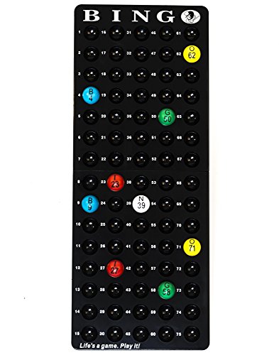 Complete Deluxe Small Brass Plated Bingo Party Set w/No-Glare, Fade and Scratch Resistance NEW Proprietary Technology 7/8" EASY-READ Bingo Balls, 11" High by Mr. Chips, Inc