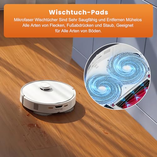 28-Piece Accessory Set for Roborock Qrevo Curv/Qrevo Edge/Qrevo S5V Robot Vacuum Cleaner with 2 Pairs of Main Brushes, 6 Wipes, 4 Filters, 6 Dust Bags, 6 Side Brushes, 1 Cleaning Brush, 1 Screwdriver
