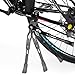 toptrek Bike Kickstand Aluminum Alloy Adjustable Bicycle Kickstand Rear Side Non-Slip Bike Kick Stand for 24”-29” Mountain Bike/Road Bike/BMX/MTB