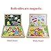 yoptote Wooden Magnetic Easel Drawing Board Games jigsaw Puzzles Double Sided Educational Toys for Kids Toddlers Girls Boys 3 4 5 6 Years Old