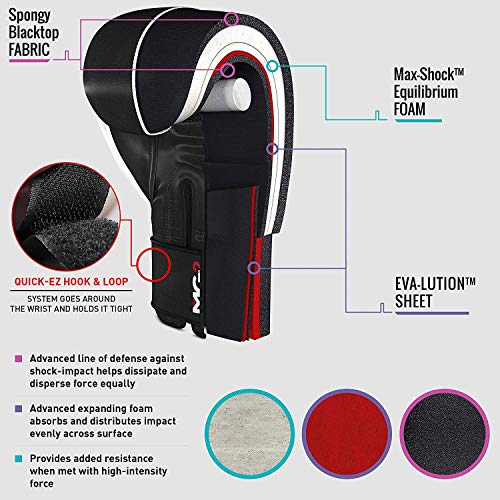 image for RDX Boxing Gloves for Training & Muay Thai - Cowhide Leather Mitts for