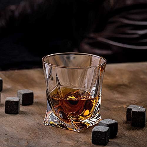 FLOW Barware Twist Whiskey Glasses Set of 2, Transparent, 2 Count (Pack of 1) - Image 5