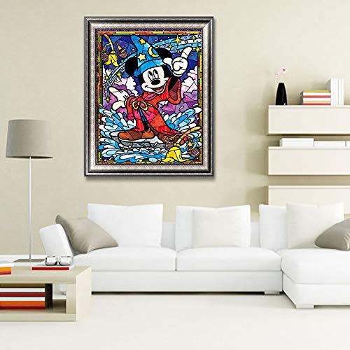 2 Painting+Rhinestone+Embroidery+Paintings+12x16inch