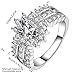 NYKKOLA Fashion Elegant 925 Silver Jewelry Austrian Crystal Sunflower Lucky Ring Wedding Ring(O)