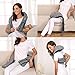 Cordless Shiatsu Back and Neck Massager with Heat - Portable Deep Kneading Massage for Shoulder- Rechargeable Hands Free Massager Pillow Automated Programs - Home, Car, Office (Gray)